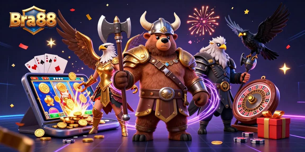 Experience thrilling action with Bra 88 as Viking characters ignite the casino atmosphere.