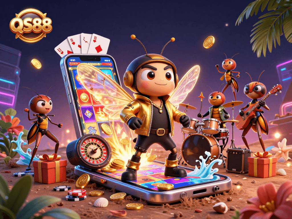 Experience the excitement of QS88 with vibrant slot games and dynamic casino elements.