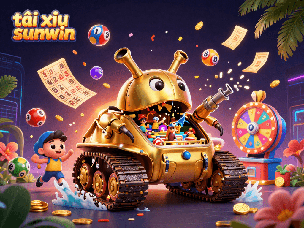 Engage in exciting gameplay with tài xỉu sunwin showcased in a vibrant 3D casino scene.