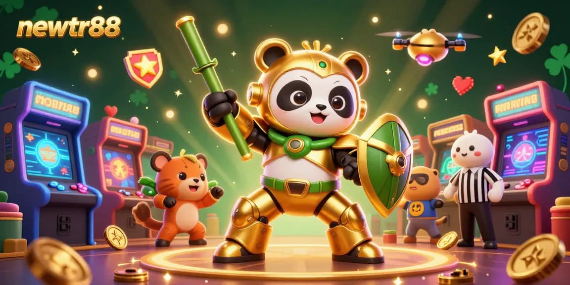 Engage with newtr88 for an adventurous casino experience featuring a pandastic mech-suit duel!