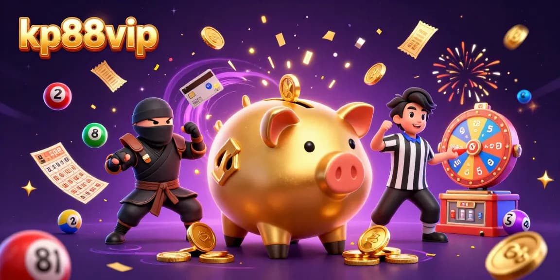 Experience the thrill of kp88vip as you dive into a vibrant dynamic illustration of casino excitement.