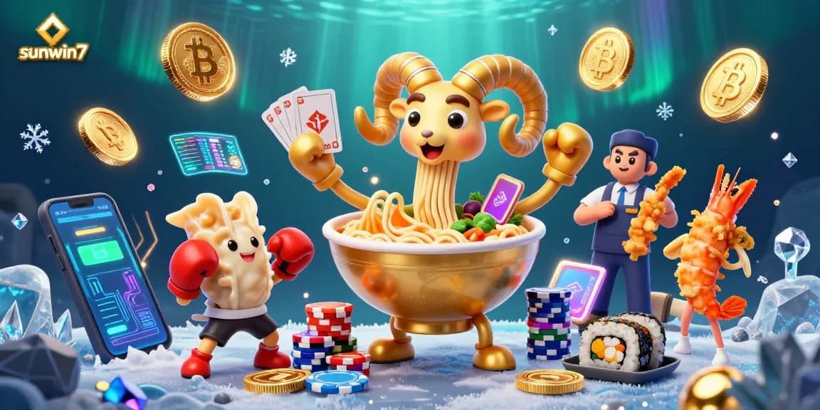 Join the excitement at sunwin7 while dealing cards and stacking chips in an animated casino scene.