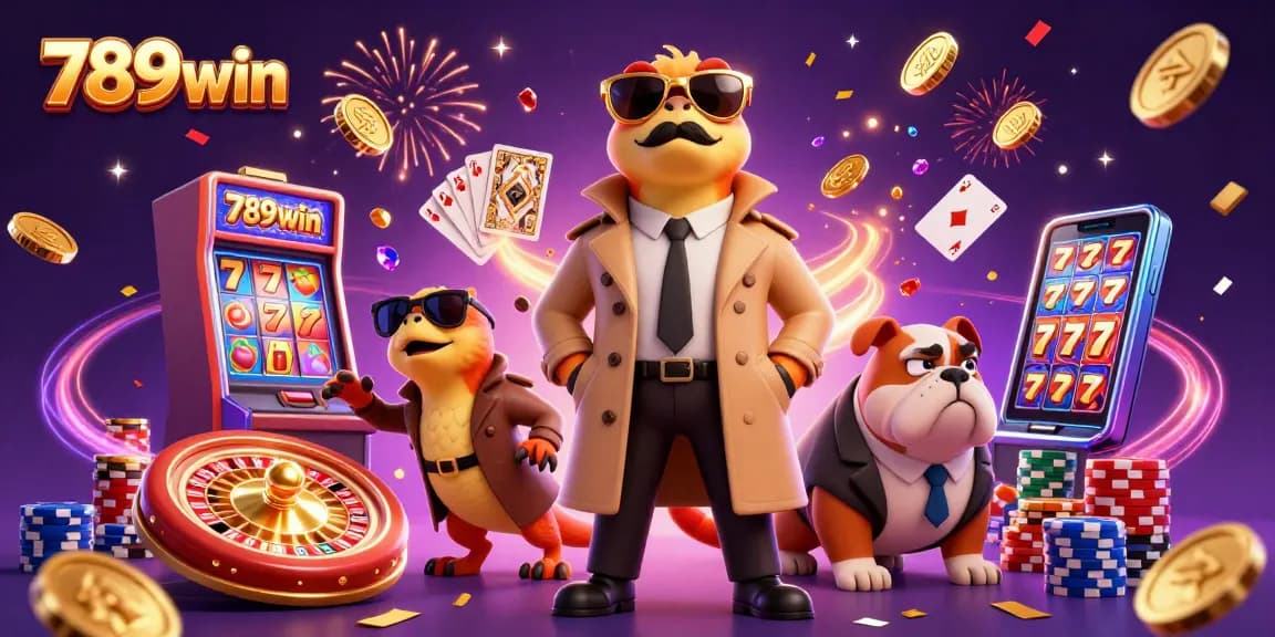 Engage with exciting slot games at 789win featuring raptors in a trench coat.