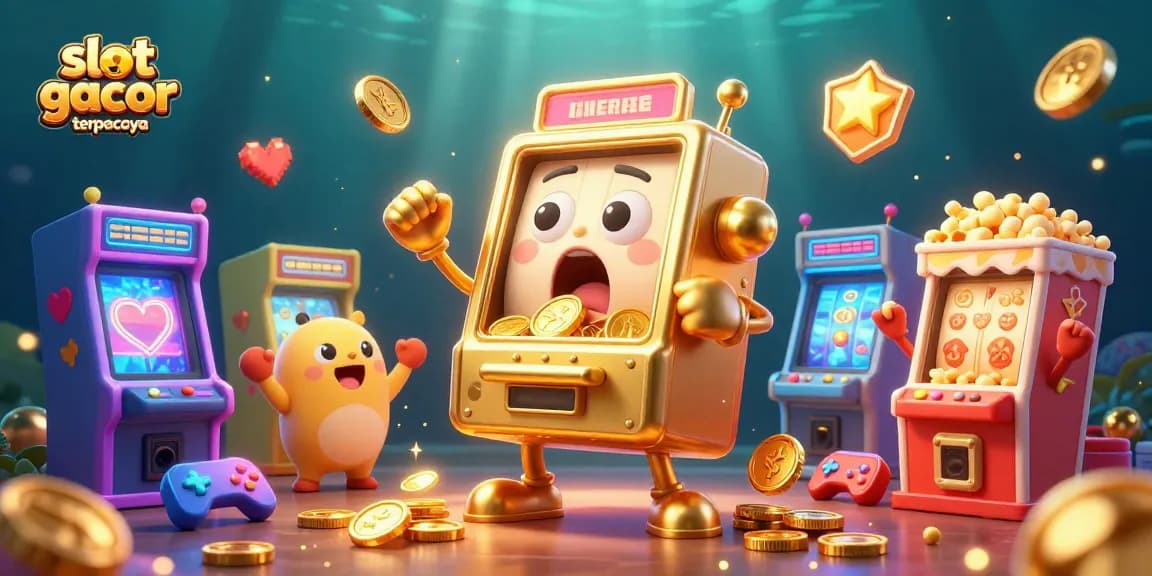 Experience the excitement of slot gacor terpercaya as lucky golden machines celebrate a jackpot.