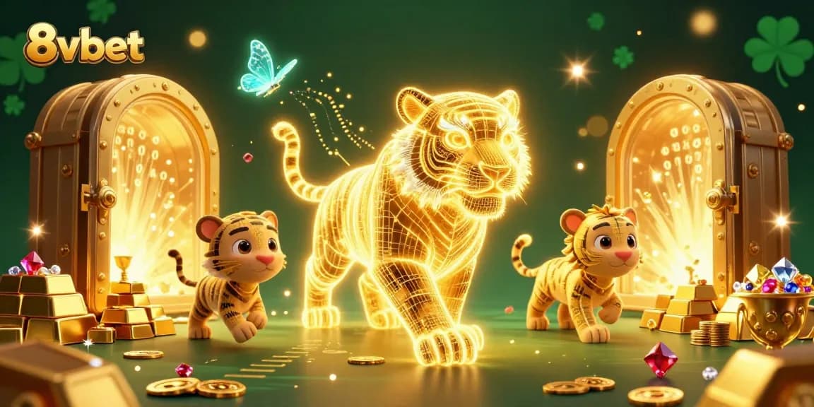 Experience the thrill of 8vbet in this vibrant casino scene featuring captivating game elements.