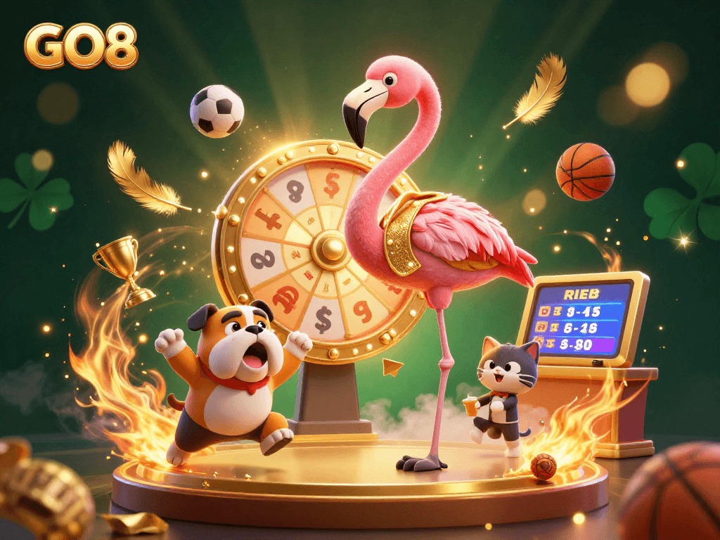 Win big at GO8 with exciting sports betting contests, dynamic characters and colorful casino elements.