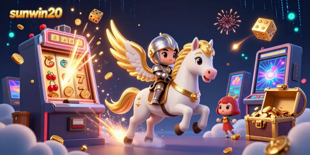 Experience the thrill of sunwin20 with a colorful jackpot explosion and dynamic casino action.