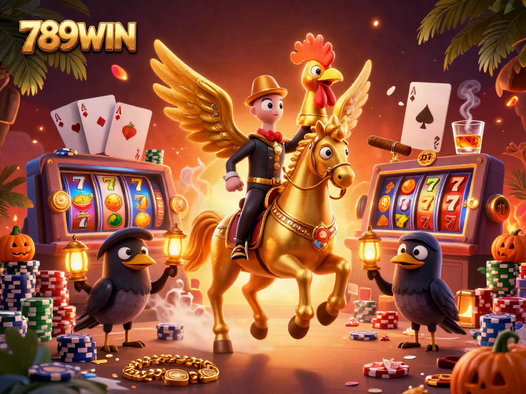 Immerse in thrilling gameplay at 789WIN with vibrant casino elements and engaging characters.