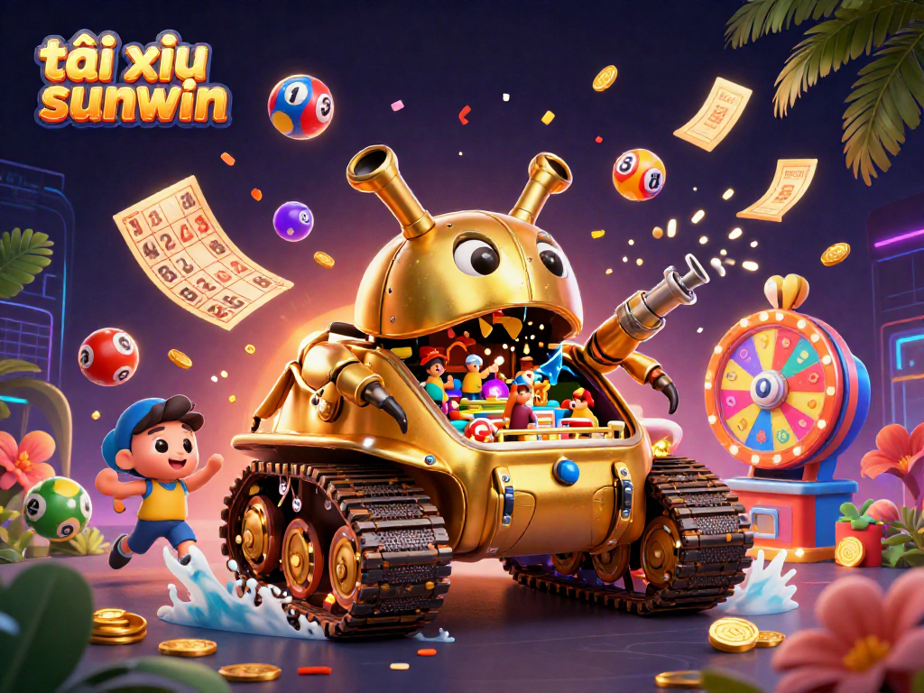 Engage in exciting gameplay with tài xỉu sunwin showcased in a vibrant 3D casino scene.