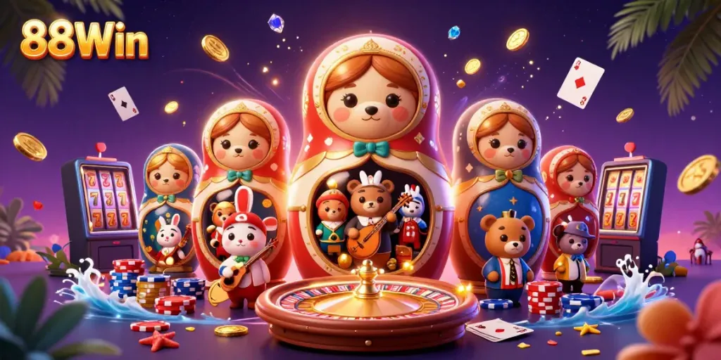 Experience vibrant gaming action with 88Win featuring dazzling rewards and immersive casino elements.