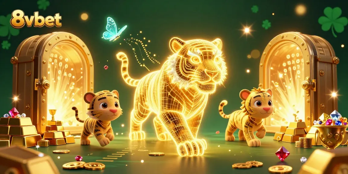Experience the thrill of 8vbet in this vibrant casino scene featuring captivating game elements.
